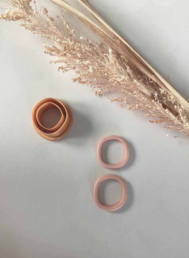 EROTNGO Thin Organic Circle Clay Earring Cutter for Polymer Clay Jewelry Making, Cookie Cutter for Minimalist Round Earrings, DIY Craft Tools for Handmade Accessories and Clay Art Projects - Image 2
